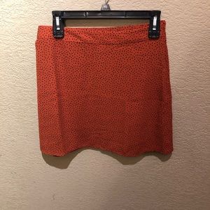 BP. orange black dot skirt